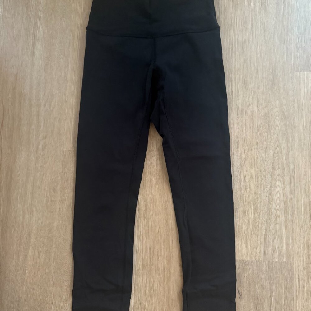 Lululemon Wunder Under Crop Leggings Black Size 4 - Picture 4 of 6
